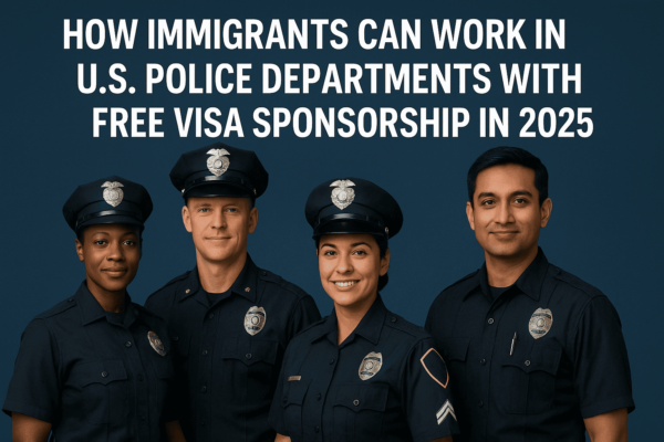 How Immigrants Can Work in U.S. Police Departments with Free Visa Sponsorship in 2025